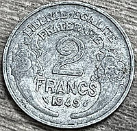 Монета Франції 2 франка 1948-58 рр.