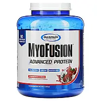 Gaspari Nutrition, MyoFusion, улучшенный протеин, клубника и сливки, 1,81 г (4 фунта) Киев