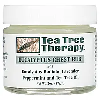 Tea Tree Therapy, Эвкалиптовая мазь - растирка для груди, 2 унции (57 г) Киев