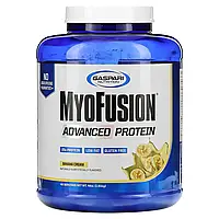 Gaspari Nutrition, MyoFusion, улучшенный протеин, банановый крем, 1,81 г (4 фунта) Киев