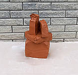 Червона глина для гончарного кола 1кг - творчості, ліплення, гончарства, художніх виробів ( Теракотова ), фото 3