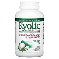 Kyolic, Формула 102, Екстракт витриманого часнику, для видалення дріжджового грибка і поліпшення травлення,
