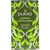 Pukka Herbs, Supreme Matcha Green, 20 Green Tea Sachets - 1.05 oz (30 g) Each Киев