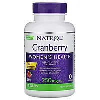Natrol, Быстрорастворимый продукт со вкусом клюквы, 125 мг, 120 таблеток Киев
