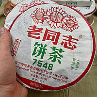 Чай Пуэр шен 7548 Лао Тун Чжи Хайвань, 357 гр, 2013 год