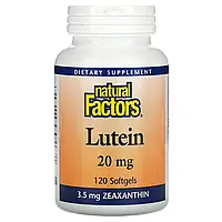 Natural Factors, лютеин, 20 мг, 120 капсул Киев