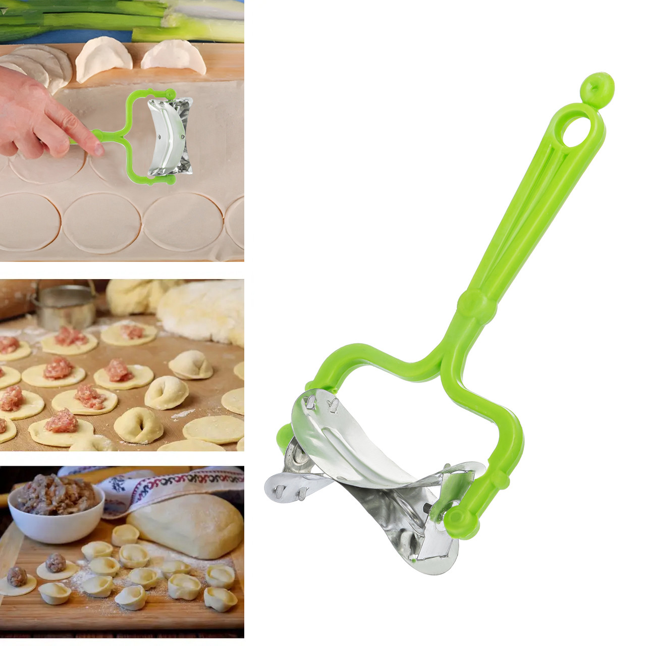 Ролик для нарізки тіста кругами тісторіз для хінкалі, пельменів, вареників, фото 1