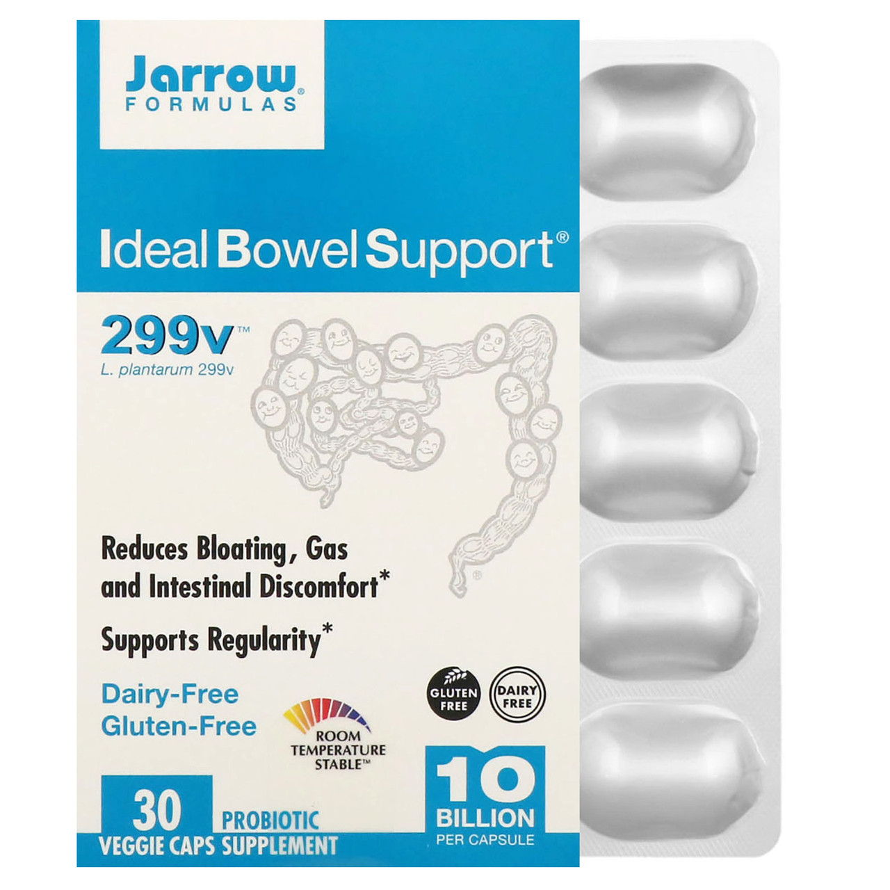 Jarrow Formulas, Ideal Bowel Support, 299v, 10 млрд клеток, 30 растительных капсул Киев - фото 1 - id-p1545155698