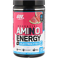 Optimum Nutrition, Essential Amino Energy + электролиты, арбузный взрыв, 10,05 унц. (285 г) Киев