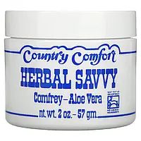 Country Comfort, Herbal Savvy, окопник и алоэ вера, 57 г (2 унции) Киев