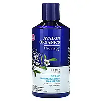 Avalon Organics, Шампунь для нормалізації стану шкіри голови, чайне дерево та м'ята, 414 мл