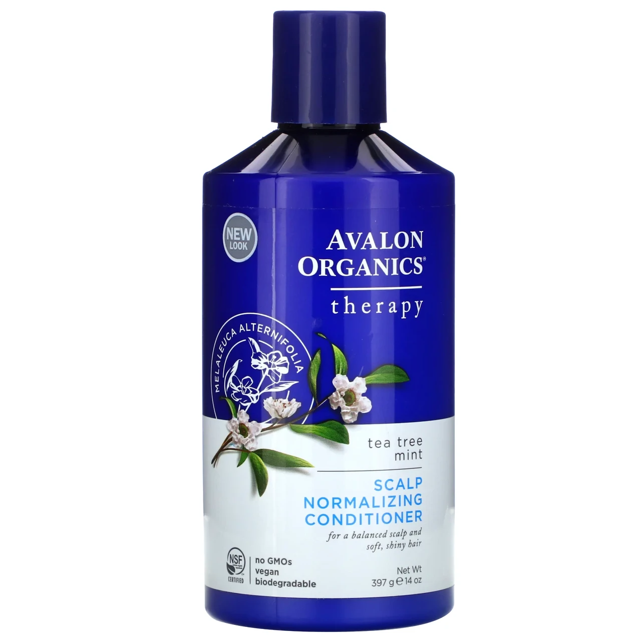 Avalon Organics, кондиционер для нормализации состояния кожи головы, чайное дерево и мята, 397 г (14 унций) - фото 1 - id-p558132254