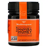 Wedderspoon, KFactor 16, необработанный монофлорный мед манука, 250 г (8,8 унций) Киев