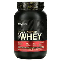 Optimum Nutrition, Gold Standard, 100% сыворотка, со вкусом фундука в шоколаде, 907 г (2 фунта) Киев