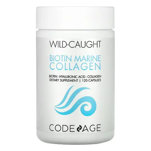 Купить CodeAge, морской коллаген из рыбы дикого улова, 120 капсул, цена ...