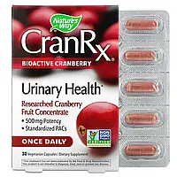 Nature's Way, CranRx, Urinary Health, биоактивная клюква, 500 мг, 30 вегетарианских капсул Киев