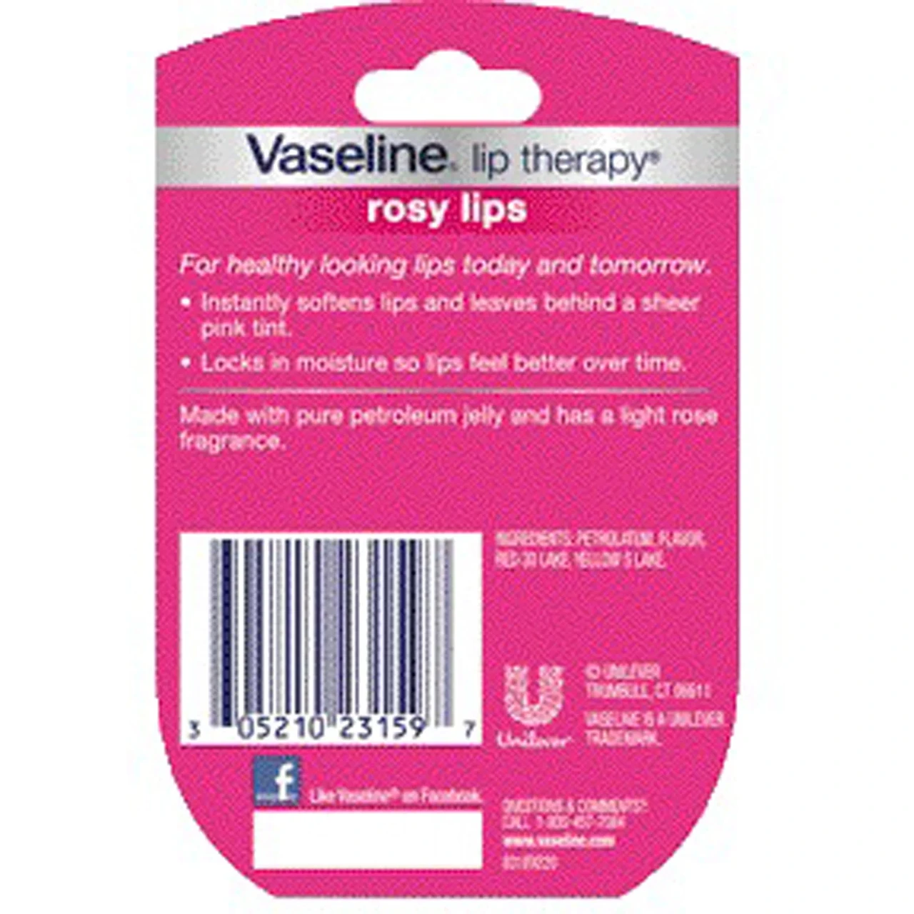 Vaseline, Бальзам для губ Lip Therapy, «Розовые губы», 7 г Киев - фото 2 - id-p1199377047