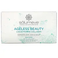 Solumeve, Ageless Beauty, жидкий морской коллаген с коэнзимом Q10 и растительными веществами, поддержка волос,