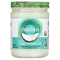 Nutiva, органическое кокосовое масло первого отжима, 414 мл (14 жидк. унций) Киев