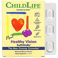 ChildLife, Healthy Vision SoftMelts, натуральный ягодный вкус, 27 таблеток Киев
