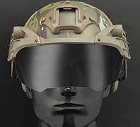 Тактичні окуляри з кріпленням на шолом/каску Fast Захисні балістичні окуляри для військових Олива/Койот
