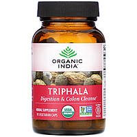 Organic India, трифала, 90 вегетарианских капсул