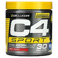 Cellucor, C4 Sport, предтренировочный, фруктовый пунш, 9,5 унции (270 г) Киев