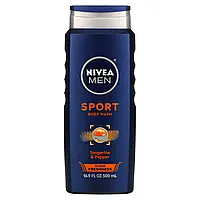 Nivea, Men, гель для душа, спортивная серия, мандарин и перец, 500 мл (16,9 жидк. унции) Киев