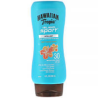 Hawaiian Tropic, Высокоэффективное солнцезащитное средство Island Sport с SPF 30, легкий тропический аромат,