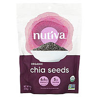 Nutiva, Натуральні насіння чіа, чорні, 6 унцій (170 м)