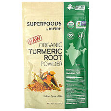 MRM, RAW Organic Turmeric Root Powder, 6 унцій (170 g)