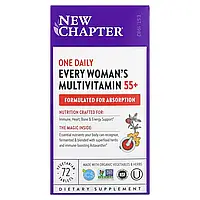 New Chapter, мультивитамины для женщин от 55 лет, один раз в день, 72 вегетарианские таблетки Киев