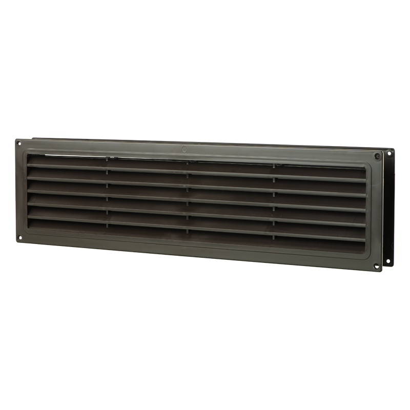 Припливно-витяжна решітка ВЕНТС МВ 440/2 коричневого коліру з ударостійкого пластику