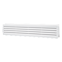 Решетка вентиляционная прямоугольная Домовент ДВ 430/2 белая, 80х434 мм