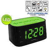 Годинник настільний з радіо Technoline WT465 Black/Green (WT465 grun), фото 5