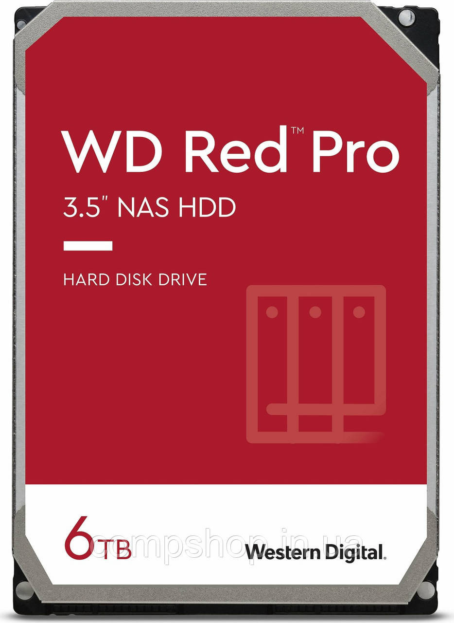 Жорстку диск HDD 6TB WD Red Pro NAS 3.5", 7200rpm SATA 3, 256MB (WD6003FFBX) (код 107380)