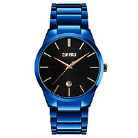 Спортивные мужские часы Skmei 9140BUBK Blue-Black водостойкие наручные кварцевые