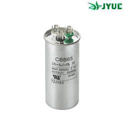 CBB-65 (35+5) mkf ~ 450 VAC. Конденсатор для кондиціонерів (2 в 1) (пуск та робота). JYUL (50*100 mm)