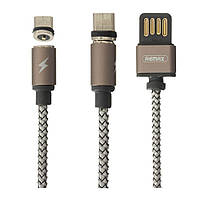 Магнитный зарядный кабель micro usb Провод для подзарядки телефона микро юсб Шнур зарядки на андроид microusb