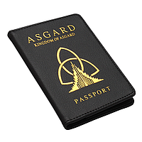 Обложка для паспорта SV в стиле Kingdom of WAKANDA 14.5*10cm Style 7 , Чорний