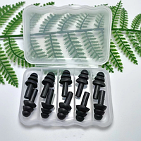 Беруши силиконовые беруши в пластиковом кейсе 5 пар Silicone Earplugs Black