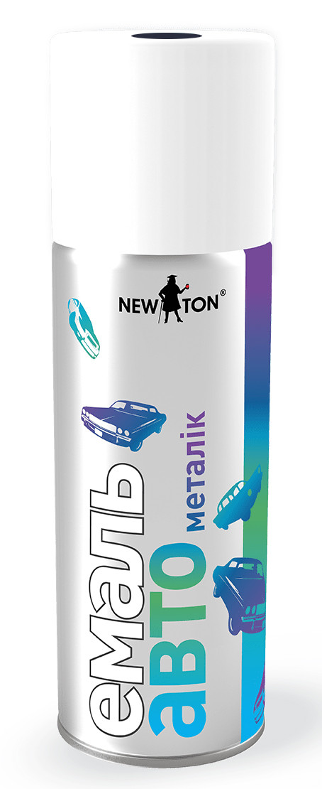 Фарба автоемаль з ефектом "Металік" NEW TON®, 400 мл Аерозоль 499 Рів'єра