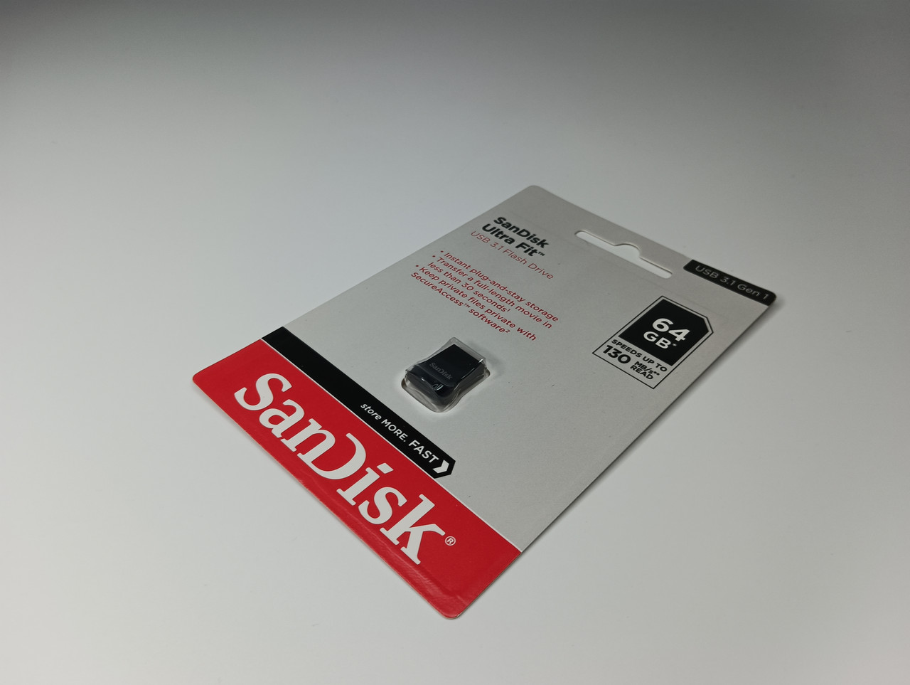 USB міні Флешка на 64 Гб Флеш-накопичувач SanDisk Ultra Fit 64GB USB 3. ...