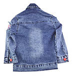 Дитяча куртка 2, 3, 4, 5 років Туреччина джинсова для хлопчика синя (КДМК3), фото 3