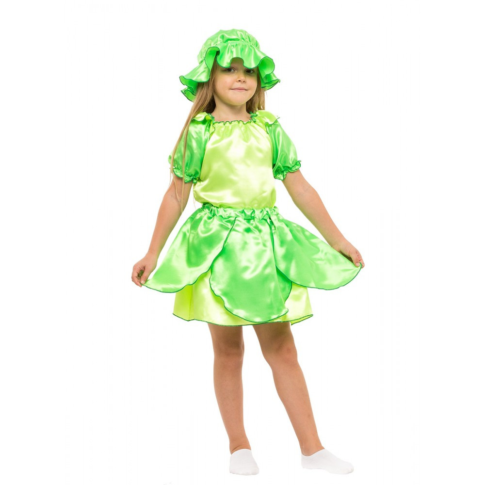 Дитячий карнавальний костюм Капусти, Листика для дівчинки на свято карнавал ранок виступ новий рік, фото 1