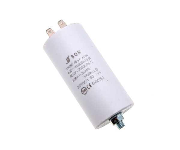 Конденсатор CBB60 45 мкФ 450V, з гайкою (SOK)