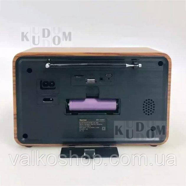 Портативный FM радиоприемник под старину ретро KEMAI 505 BT ФМ радио проигрыватель с флешкой USB на акк - фото 4 - id-p1797251474