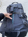 Сумка баул на 100 літрів - чорна армійська сумка-рюкзак, фото 5
