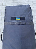 Сумка баул на 100 літрів - чорна армійська сумка-рюкзак, фото 6