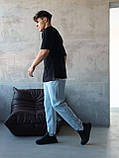 Чоловічі джинси Мом світло-голубі Basic, фото 5
